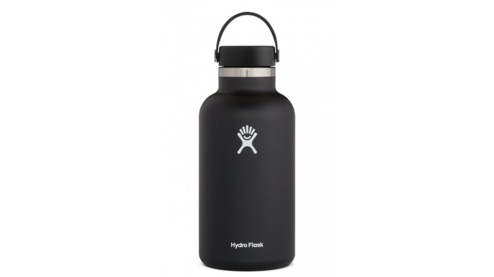 Hydro Flask Growler Bottle, Black, 64 oz., W64BTS001