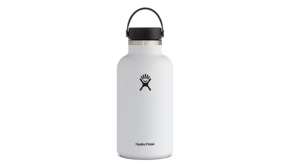 Hydro Flask Growler Bottle, White, 64 oz., W64BTS110