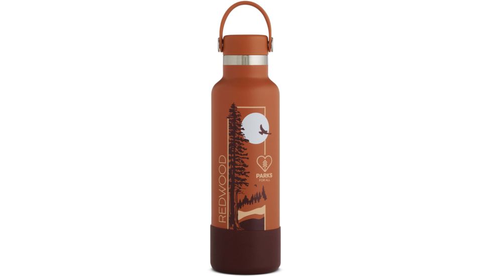 Hydro Flask Hydro Flask NPF 21 oz Standard Mouth Flex Cap with Boot, Redwood, NPFS21SX606