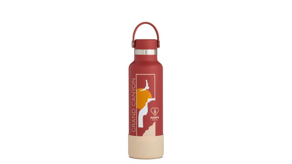 Hydro Flask National Park Standard Mouth Flask with Boot, Grand Canyon, 21 oz