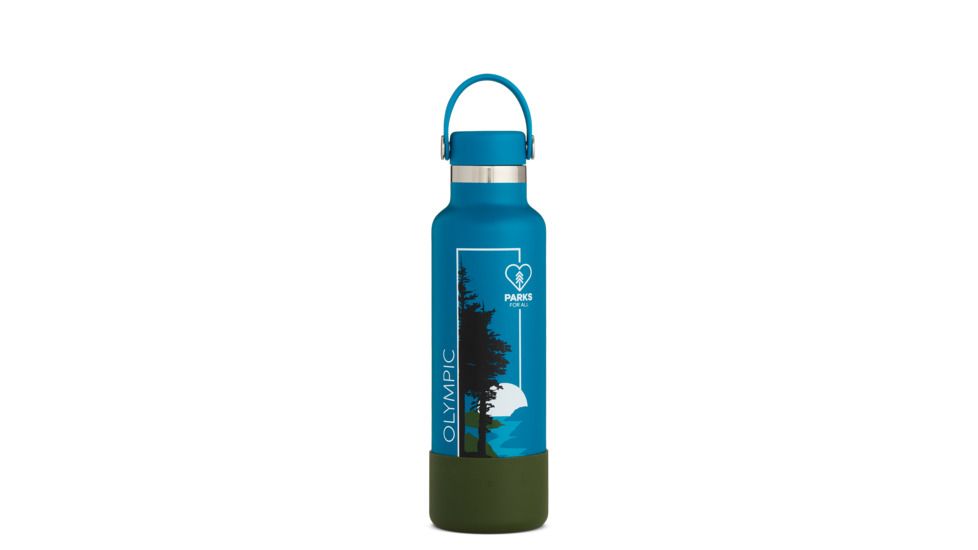 Hydro Flask National Park Standard Mouth Flask with Boot, Olympic, 21 oz