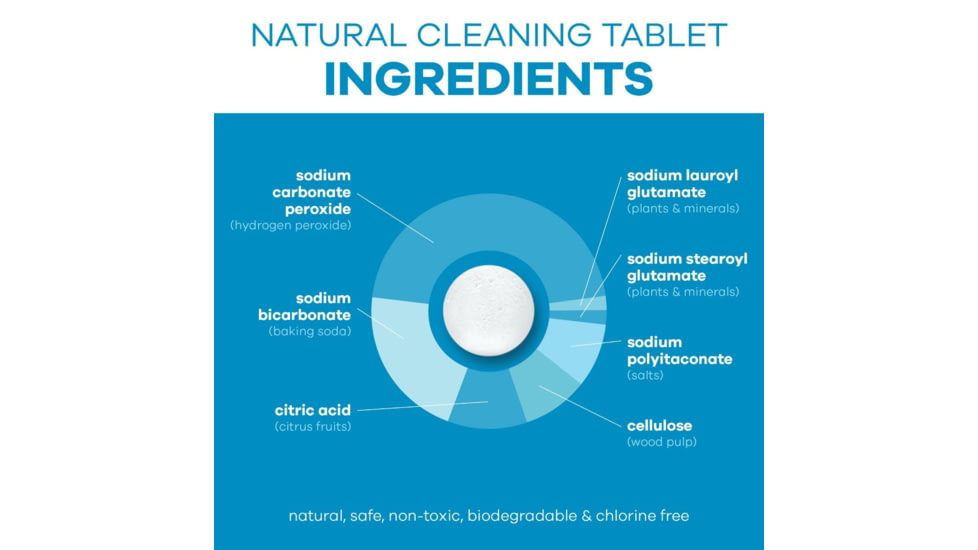 Hydro Flask Natural Cleaning Tablets, One Size, NCT