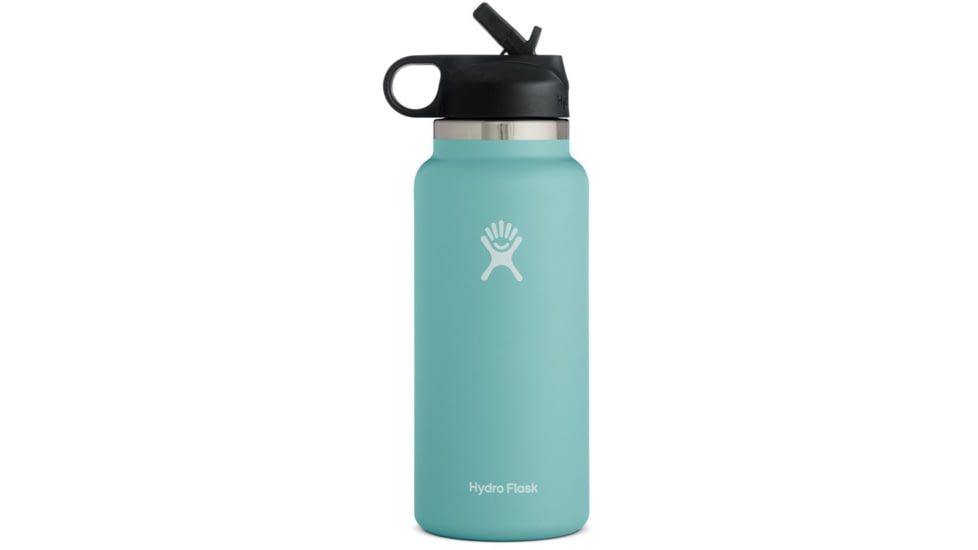 Hydro Flask Wide Mouth Bottle with Straw Lid, 32 oz, W32BSW433