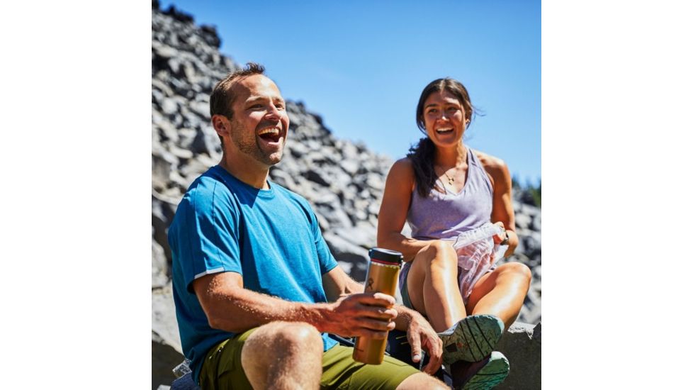 Hydro Flask Trail Light Weight Series 24 oz. Wide Mouth Bottle Lightweight With Flex Cap, Clay, LW24LW082