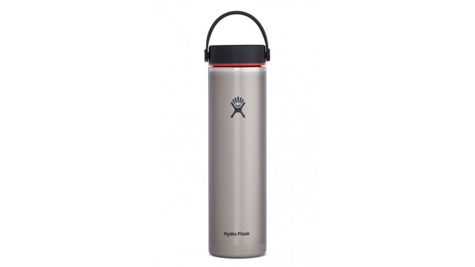 Hydro Flask Trail Light Weight Series 24 oz. Wide Mouth Bottle Lightweight With Flex Cap, Slate, LW24LW081