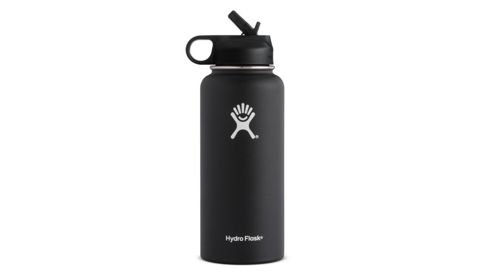 Hydro Flask Wide Mouth with Straw Lid 32 oz-Black