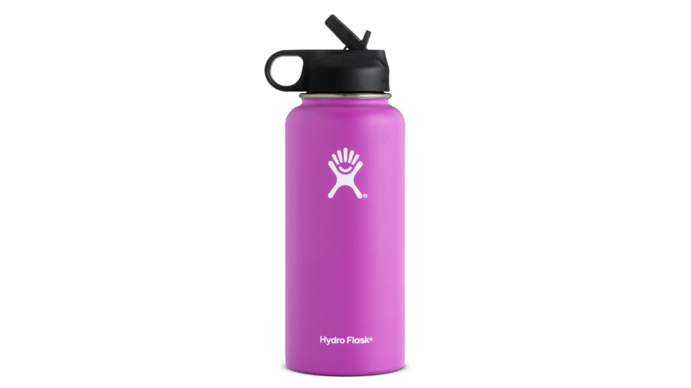Hydro Flask Wide Mouth with Straw Lid 32 oz-Raspberry