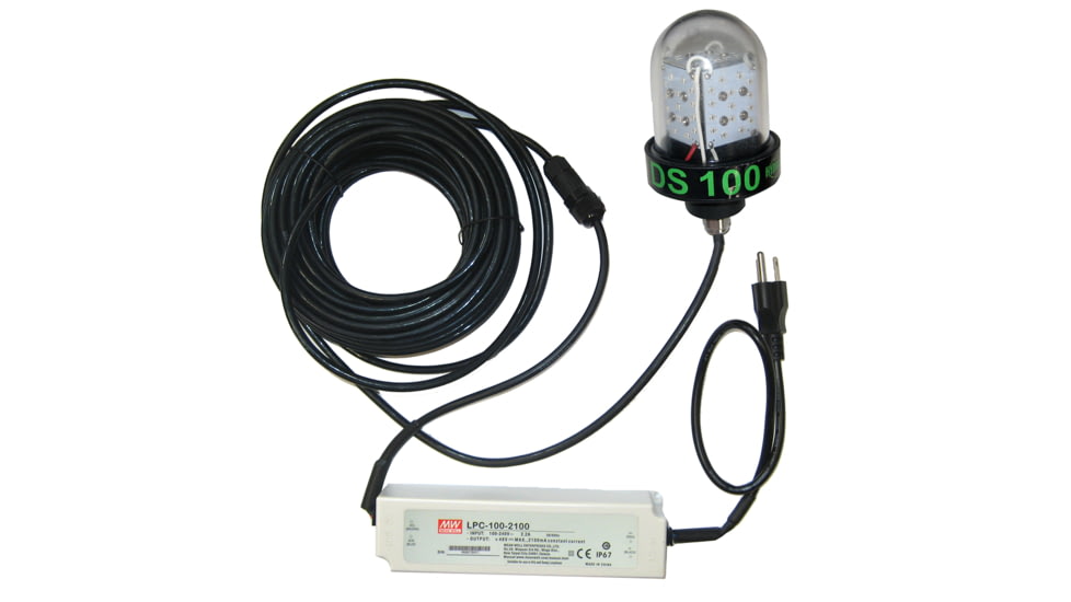Hydro Glow DS100 Sinking Style 100W/120VAC Underwater Dock Light, Green, DS100