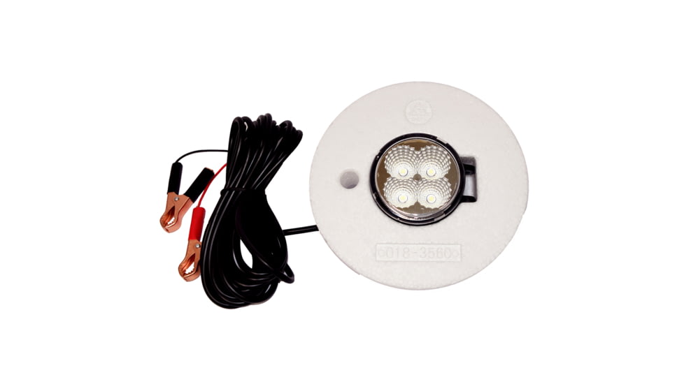 Hydro Glow FFL12 Floating 12W/ 12V LED Fish Light w/ Cord, White, FFL12W
