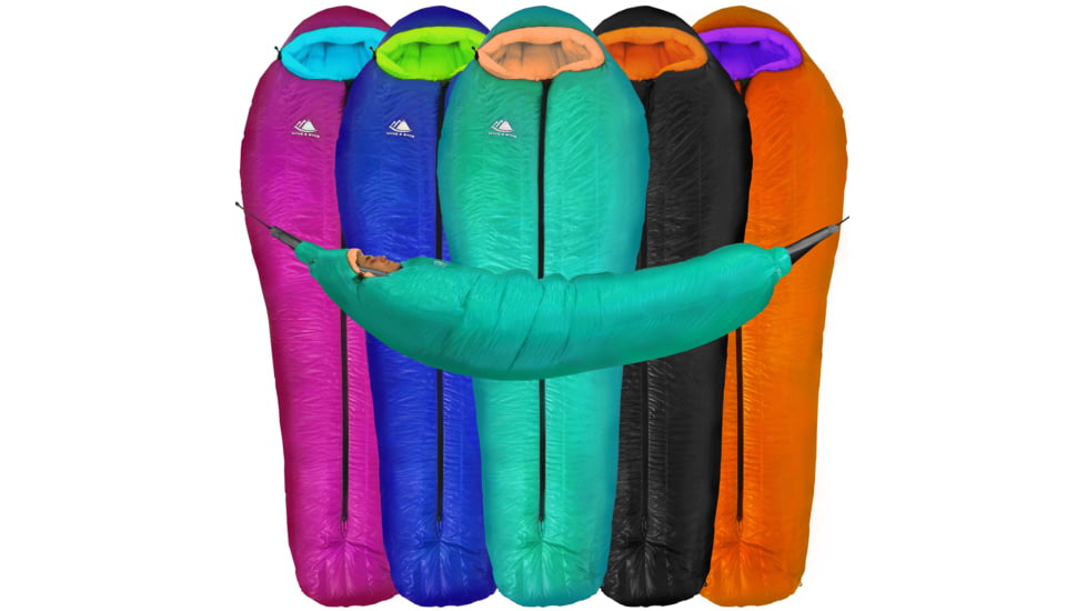 Hyke &amp; Byke Antero 15Adegf Hammock Compatible Goose Down Sleeping Bag, 800FP WR, 15F Degrees, 1354174595149