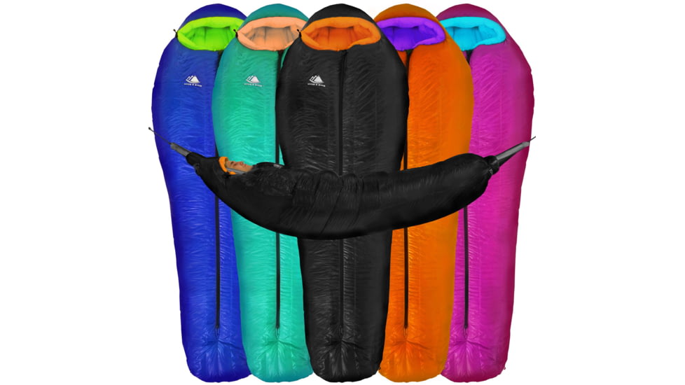 Hyke &amp; Byke Antero Hammock Compatible Goose Down Sleeping Bag, 800FP WR, 0F Degrees, 1354170990669