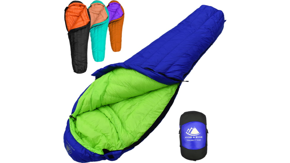 Hyke &amp; Byke Eolus UltralightGoose Down Sleeping Bag, 800FP, 30F Degrees, 1347119382605