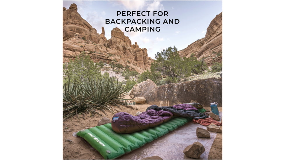 Hyke &amp; Byke Standard Appalachian Inflatable Sleeping Pad w/ Micro-Adjustment Valve, 4809732325453