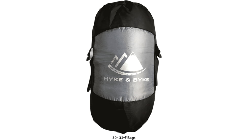 Hyke &amp; Byke Universal Replacement Compression Sack For Sleeping Bags, Black, 21018574854