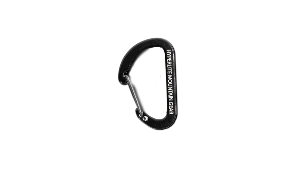 Hyperlite Mountain Gear The Flat Micro D Carabiner, Anodized Aluminum and Steel, 1-90023-1