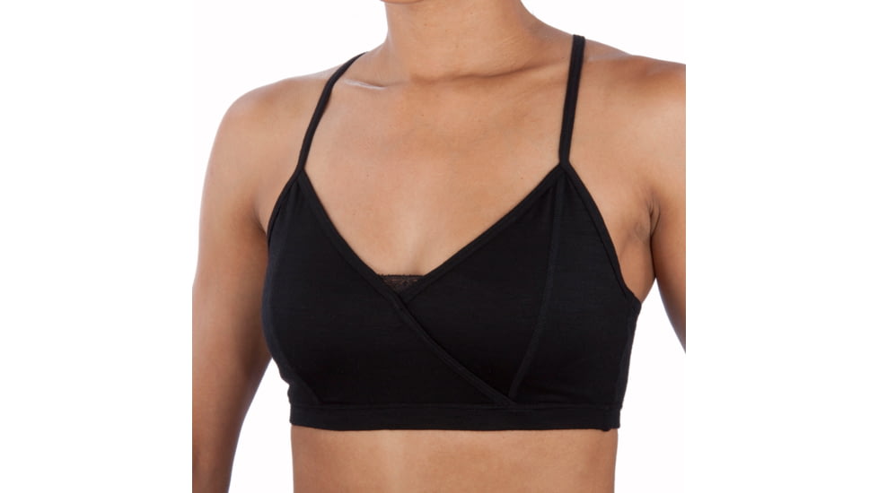 Ibex Axiom Crossover Bra - Women's-Black-Large