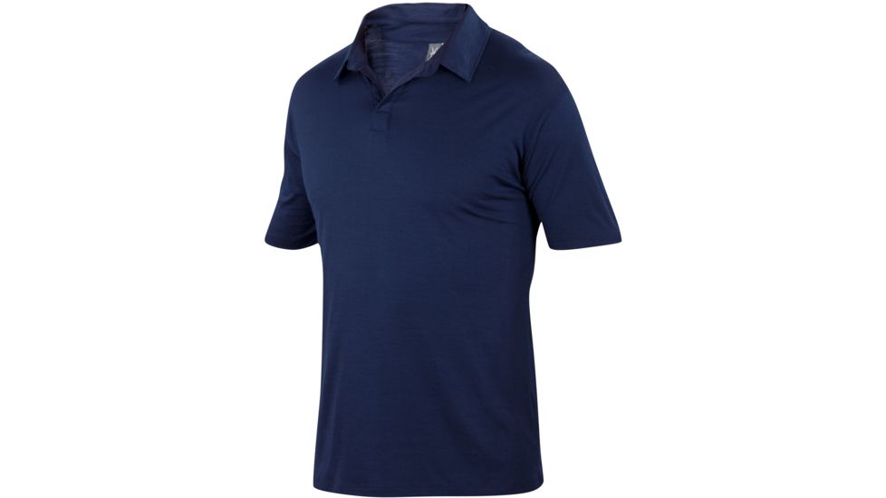 Ibex Cirrus Polo - Men's-Midnight-Medium