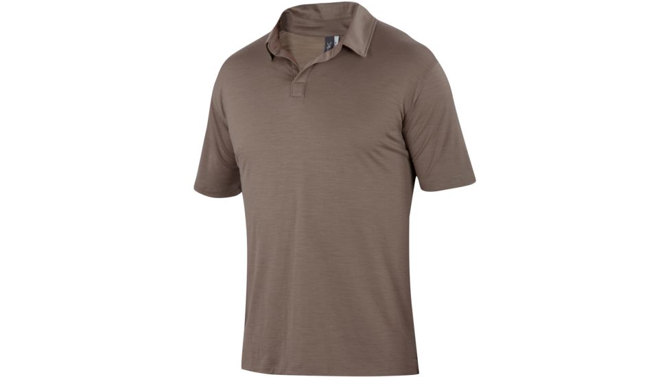 Ibex Cirrus Polo - Men's-Sediment-Medium