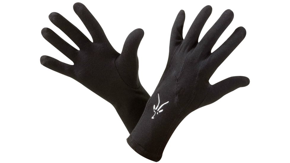 Ibex Conductive Merino Glove Liner -Black-X-Small