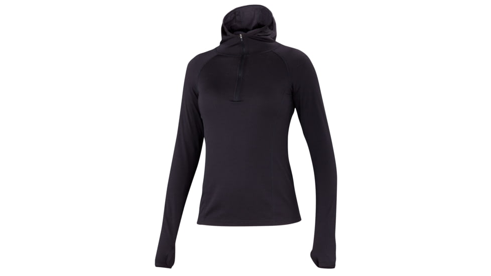 Ibex Hooded Indie - Women's-Black Coffee-Small