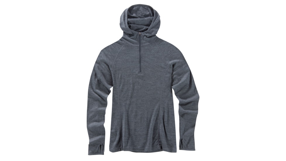Ibex Hooded Indie - Women's-Pewter Heather-Medium