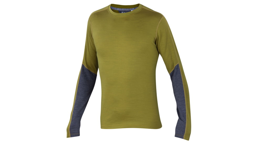 Ibex Indie Crew II Top - Men's-Sap Green-Small