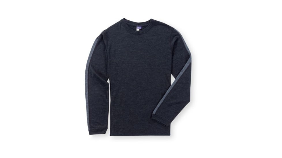 Ibex Indie Crew Mens - Ebony Heather L