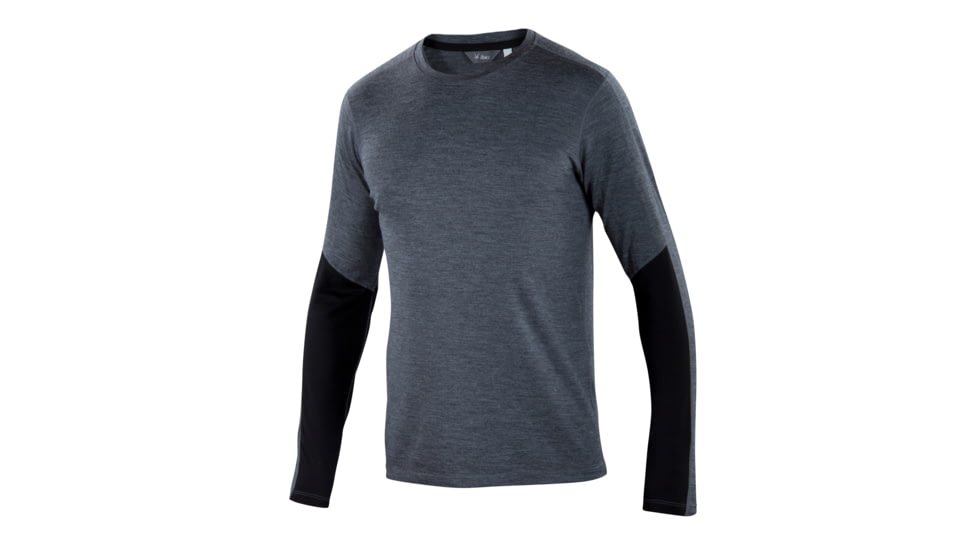 Ibex Indie Crew - Mens-Pewter Heather-X-Large