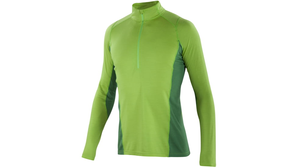 Ibex Indie Half Zip - Men's-Green Flash-Medium