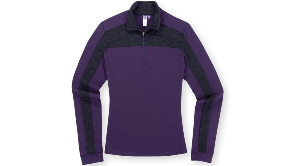 Ibex Indie Zip T Womens - Black Plum S