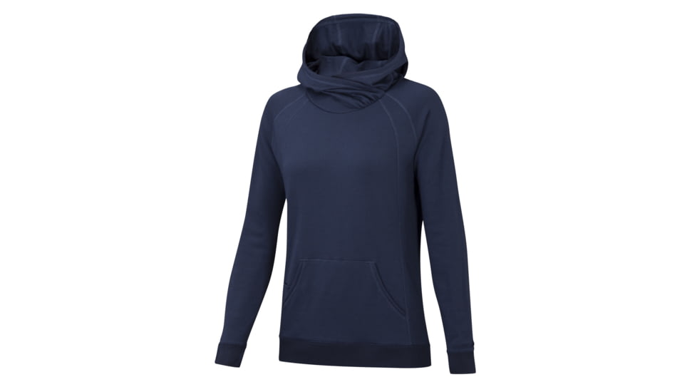 Ibex Latitude Hoody - Womens, Black Navy Heather, Extra Large 73340-8125-XL