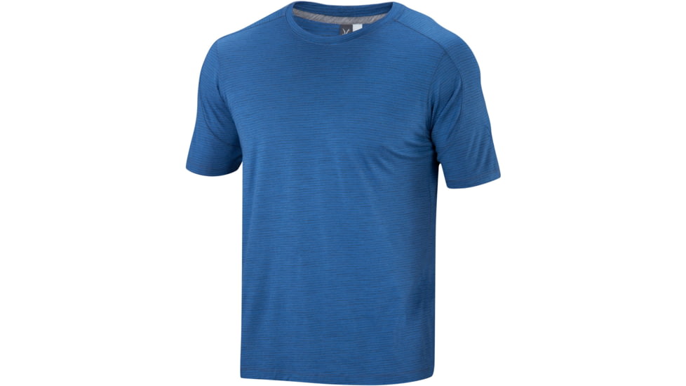 Ibex OD Heather Tee - Men's-Champlain Heather Stripe-Small