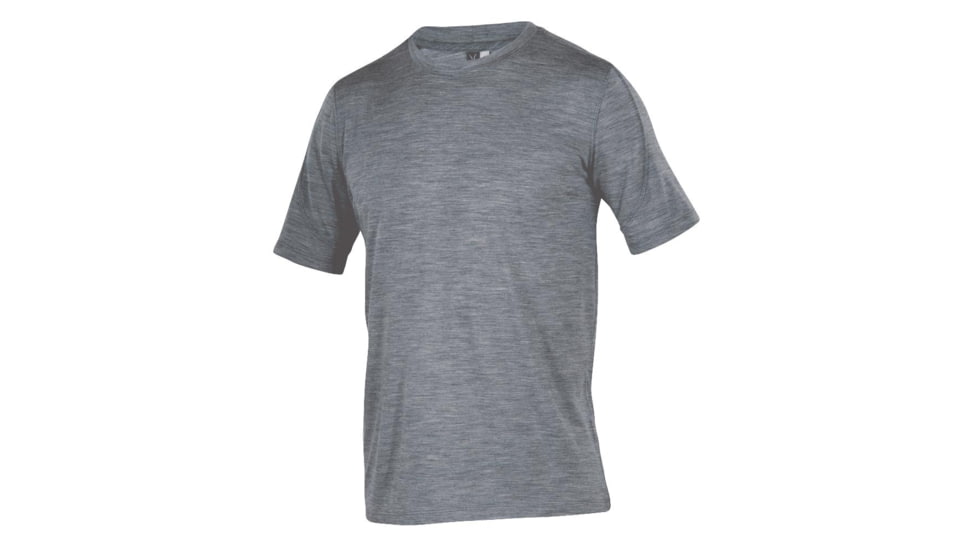 Ibex OD Heather Tee - Men's-Stone Grey Heather-Large