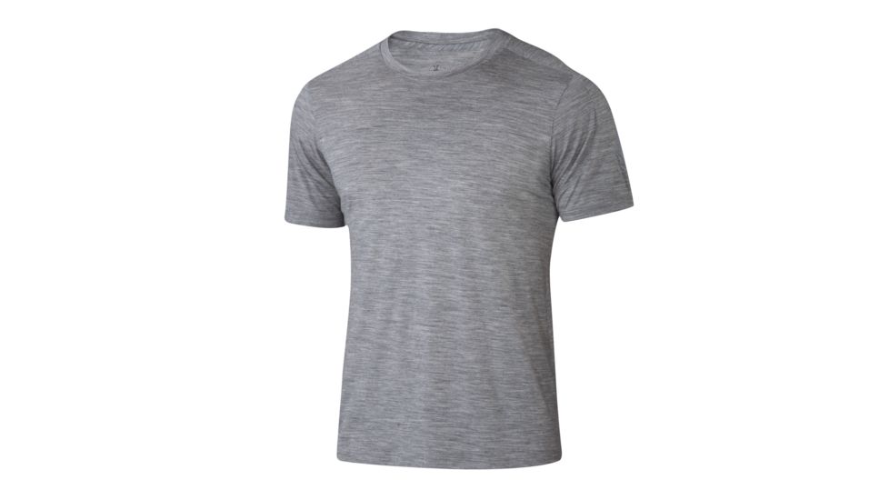 Ibex Odyssey Heather T-Shirt - Mens, Stone Grey Heather, Small 62957-7864-S