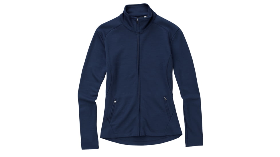 Ibex Shak Full Zip II - Women's-Black Turq-X-Large