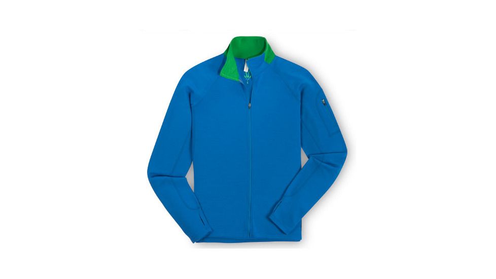 Ibex Shak Lite Full Zip Jacket - Men's-Blue Ribbon-Medium