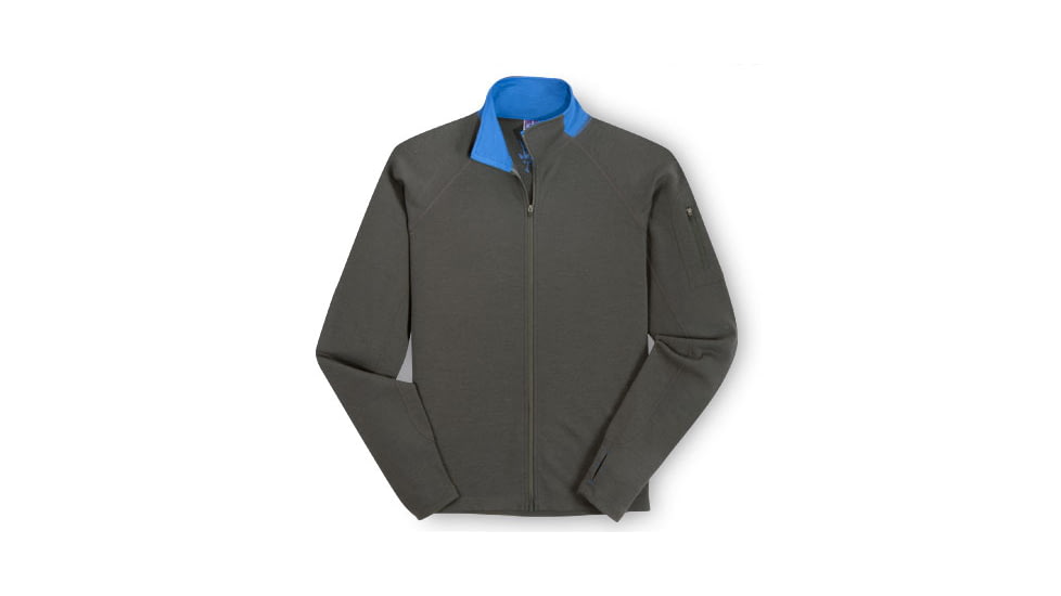 Ibex Shak Lite Full Zip Jacket - Men's-Seal Grey-XX-Large