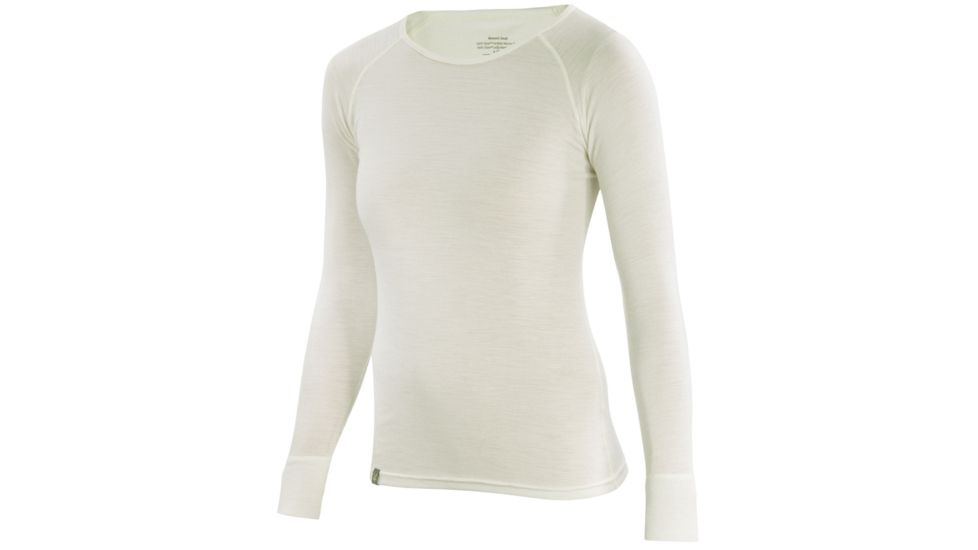 Ibex Woolies 1 Crew - Women's-Birch-Large