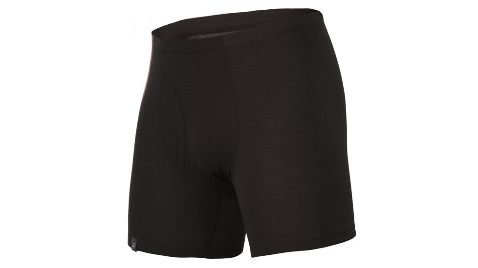 Ibex Woolies 150 Boxer Brief - Men's-Black-Large