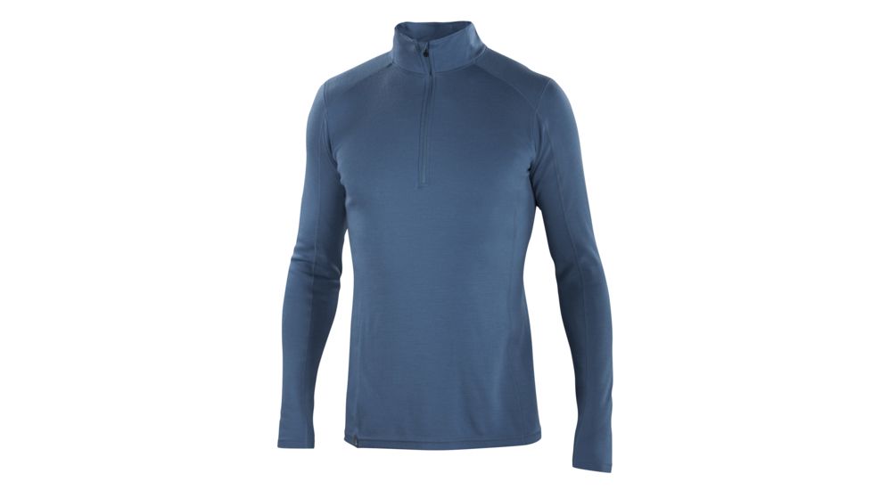 Ibex Woolies 2 Zip T-Neck Top - Mens-Blueprint-Large