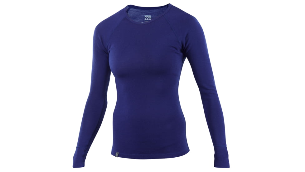 Ibex Woolies 220 Crew - Women's-Blue Violet-Small