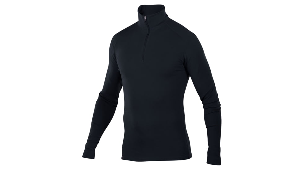 Ibex Woolies 220 Zip T-Neck - Men's-Black-Small