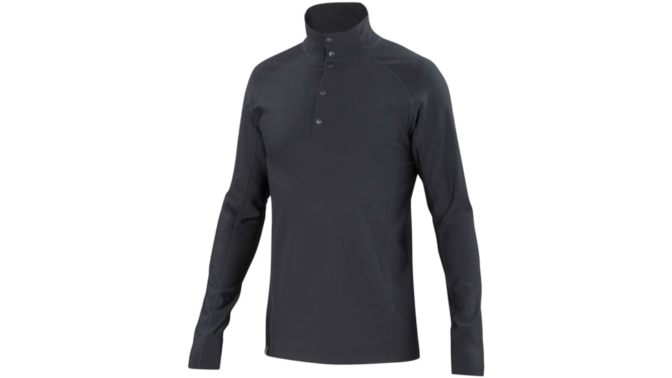 Ibex Woolies 3 Half Snap - Men's-Black-Small