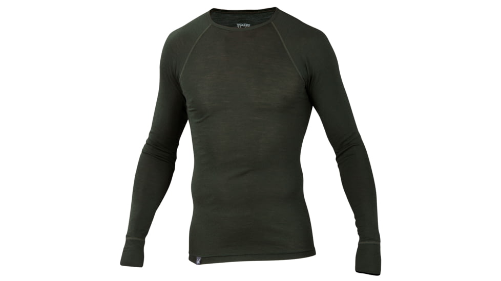 Ibex Woolies Crew 150 - Men's-Large-Green Night