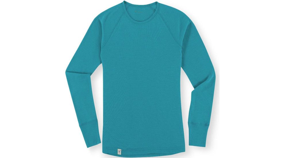 Ibex Woolies Crew Womens - Turq Green S