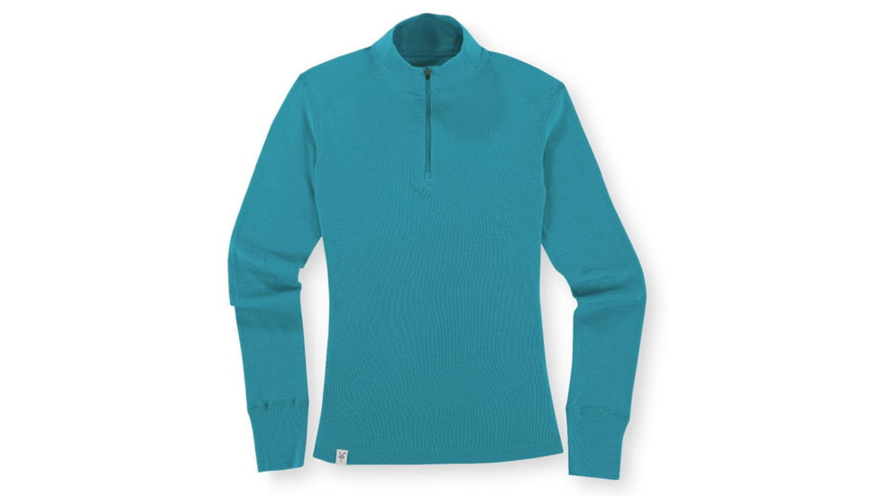 Ibex Woolies Zip T-Neck 150 - Women's - Turq Green S