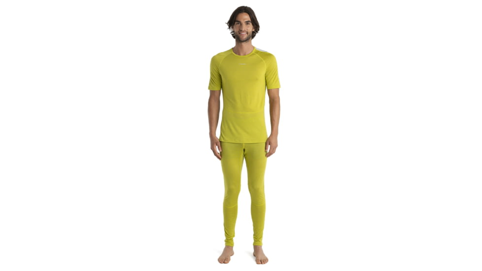 Icebreaker 125 ZoneKnit Short Sleeve Crewe Thermal Top - Men's, Bio Lime/Ether/Cb, 2XL, IB0A56H7883XXL