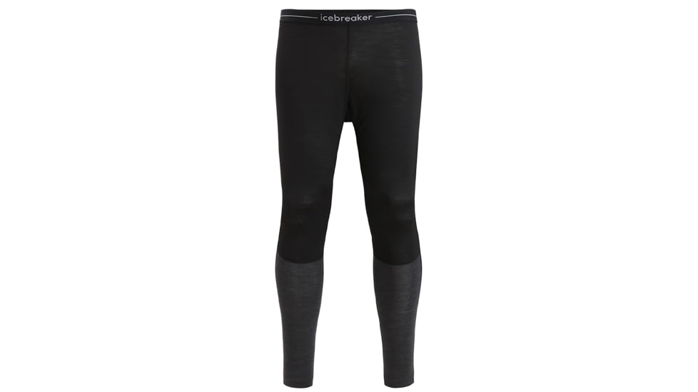 Icebreaker 125 ZoneKnit Thermal Leggings - Men's, Black/Jet Heather/Cb, Large, IB0A56H5091L