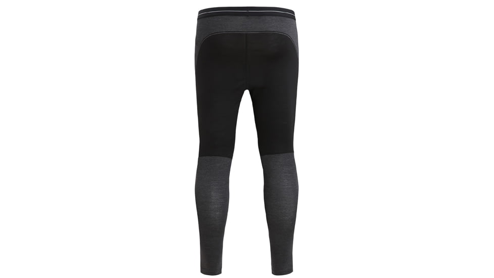 Icebreaker 125 ZoneKnit Thermal Leggings - Mens, Black/Jet Heather/Cb, Large, IB0A56H5091L