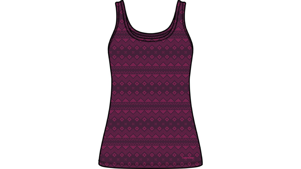 Icebreaker 150 Siren First Snow Tank - Women's, Nightshade/Tempo/Aop, Large, IB0A56V6998L